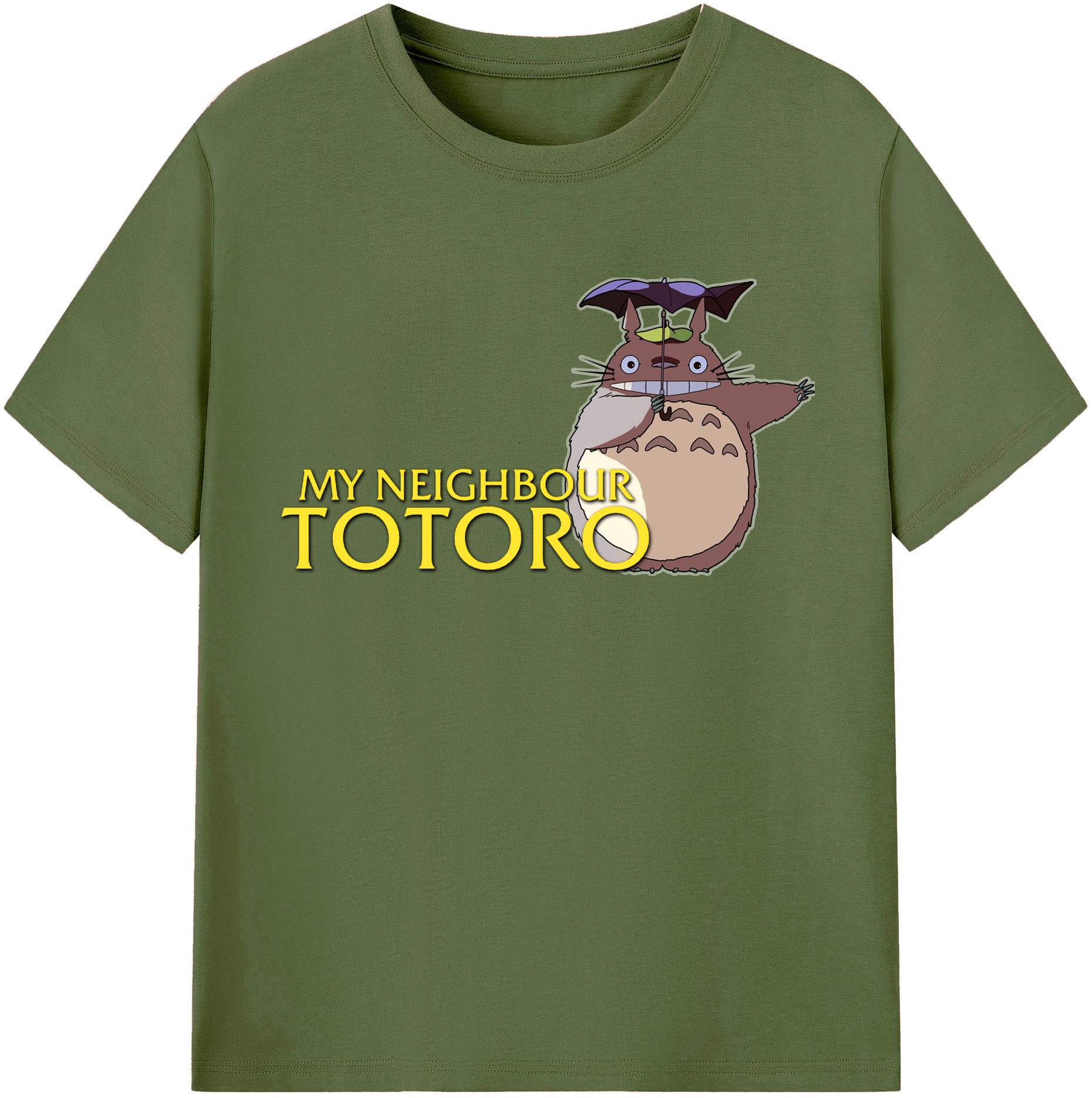 （画像用） となりのトトロ 草壁メイ 草壁サツキ My Neighbor Totoro Satsuki Kusakabe Mei Kusakabe 綿100％半袖Tシャツ（フロントプリント）